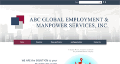Desktop Screenshot of abcglobalemployment.com