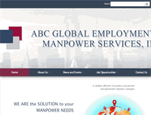 Tablet Screenshot of abcglobalemployment.com